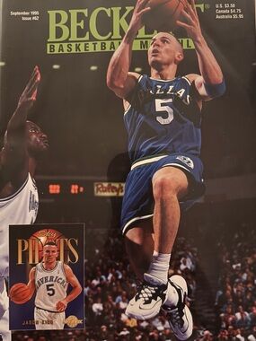 Beckett Basketball Monthly #62 September 1995 Jason Kidd Cover